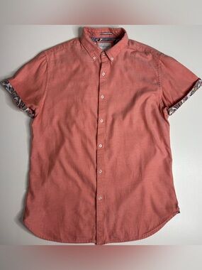 Denim & Flower Ricky Singh Coastal Preppy Resort Shirt M Beachy Dadcore